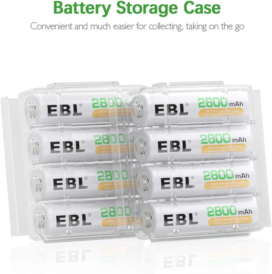 EBL adapter + 8 ədəd AA batareya (2800 mAh)