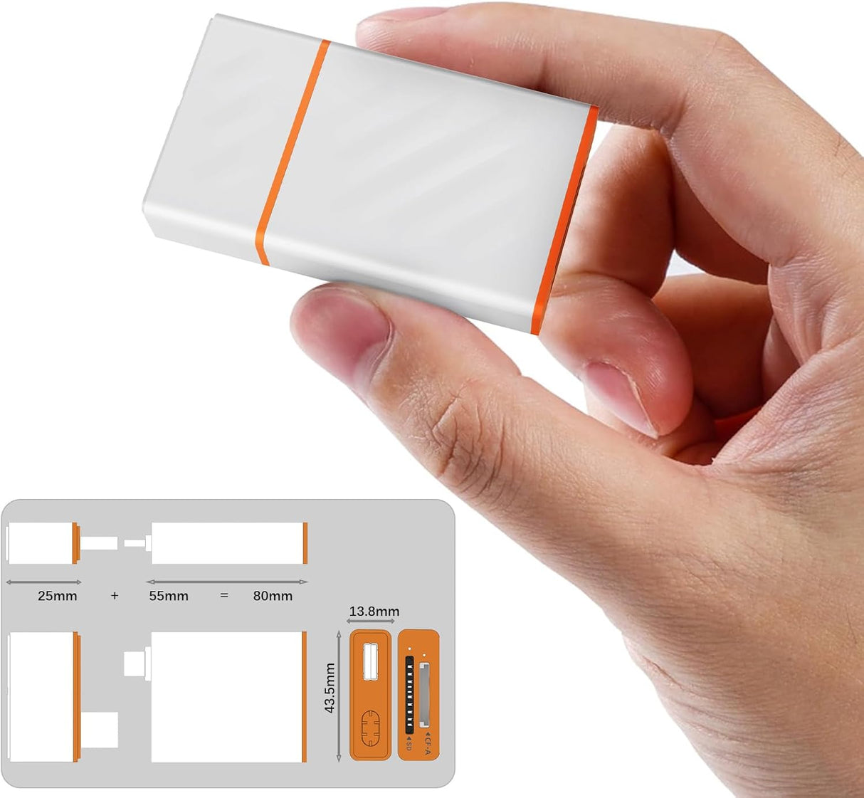 Картридер 6-в-1 + USB-концентратор