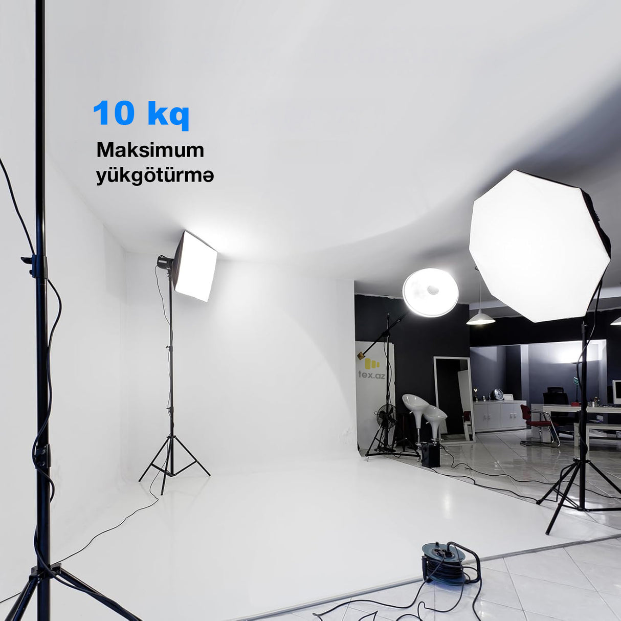 Стойка для светильника с пружинная подушкой (средней мощности)