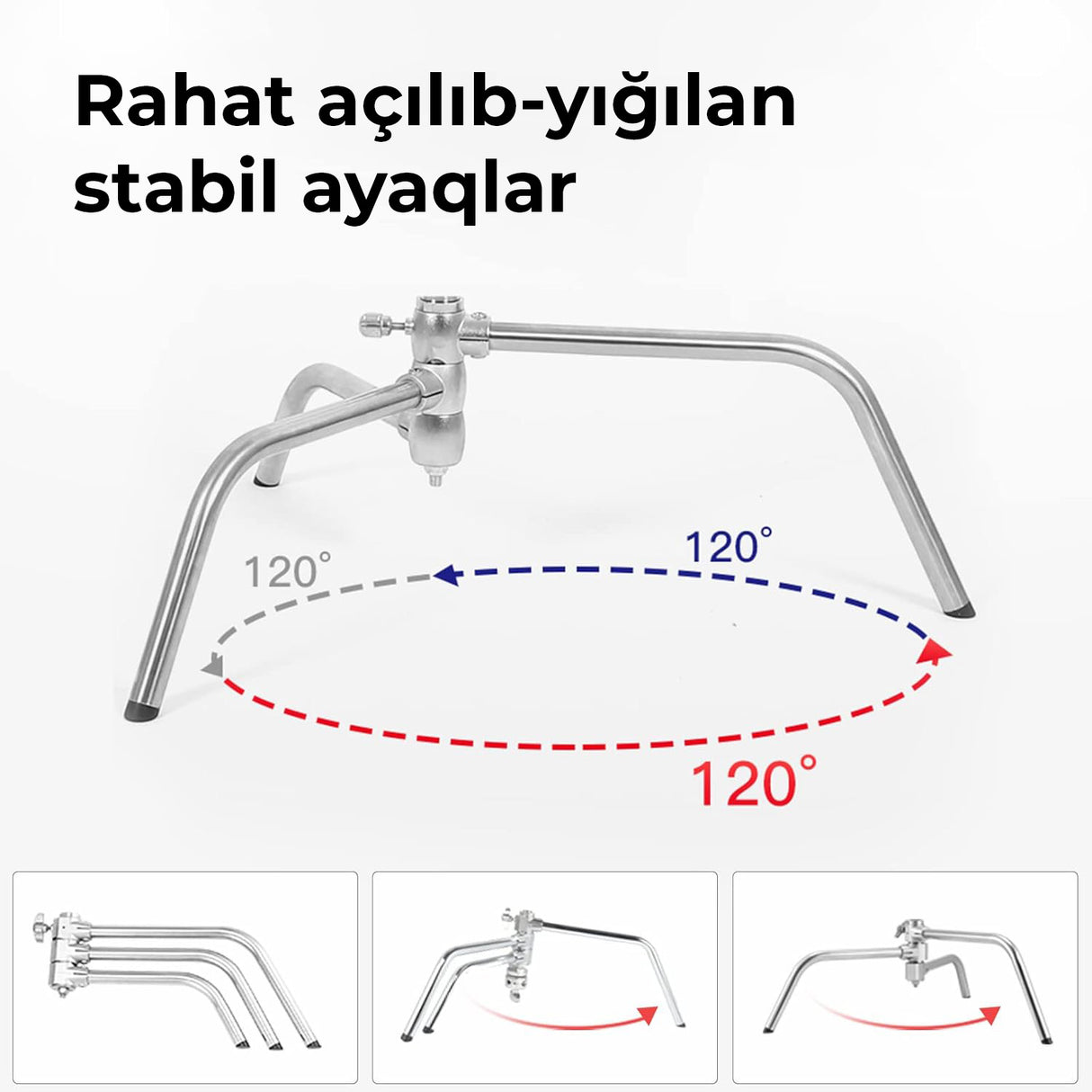 C stand + (Polad durna dayağı)