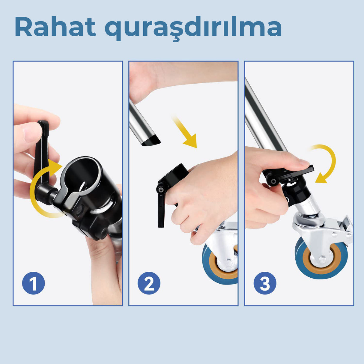 C-Stand caster wheels