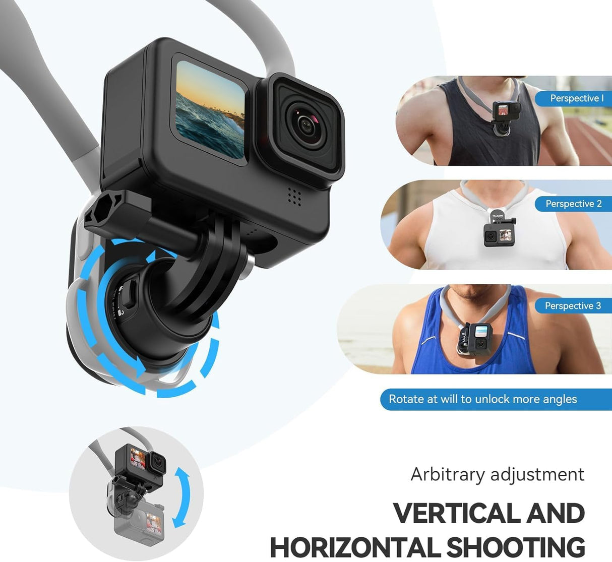 Telesin Quick Release Neck Mount 2.0 ( Ekşn kameralar üçün)