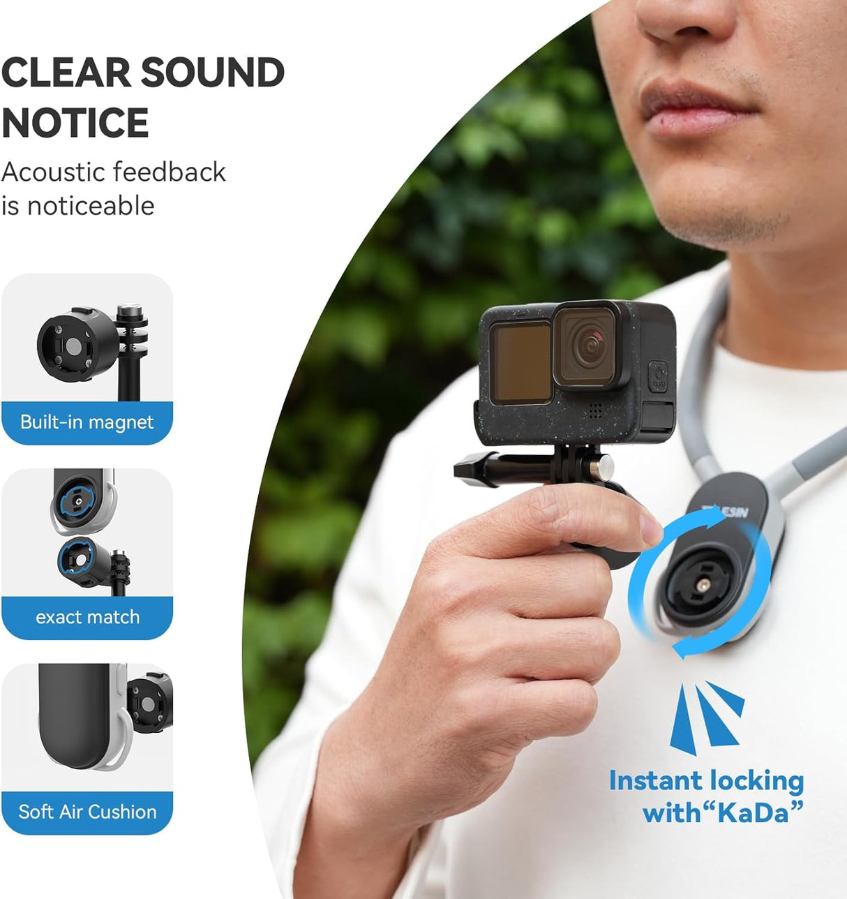 Telesin Quick Release Neck Mount 2.0 ( Ekşn kameralar üçün)