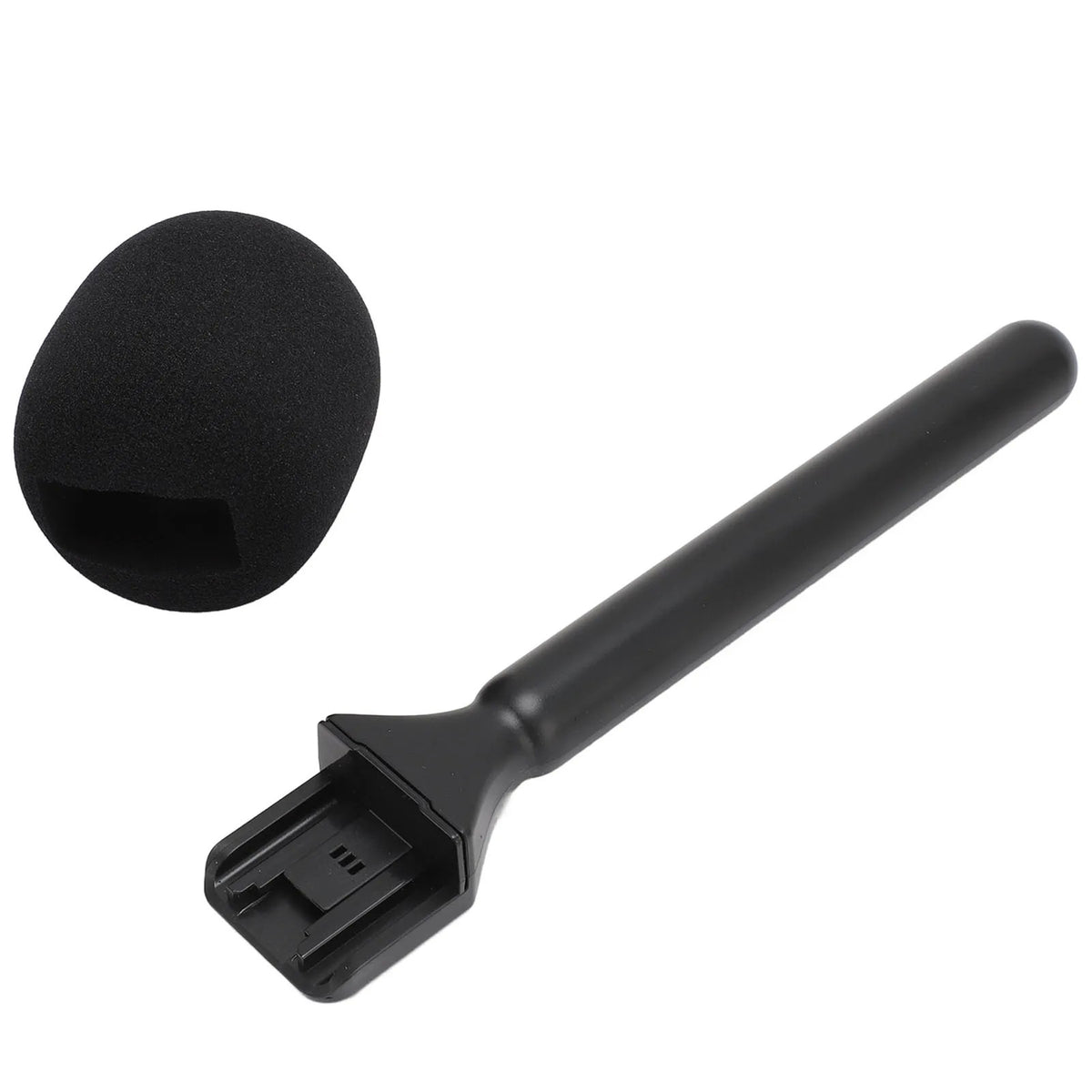 Wireless microphone handheld adapter with foam windscreen