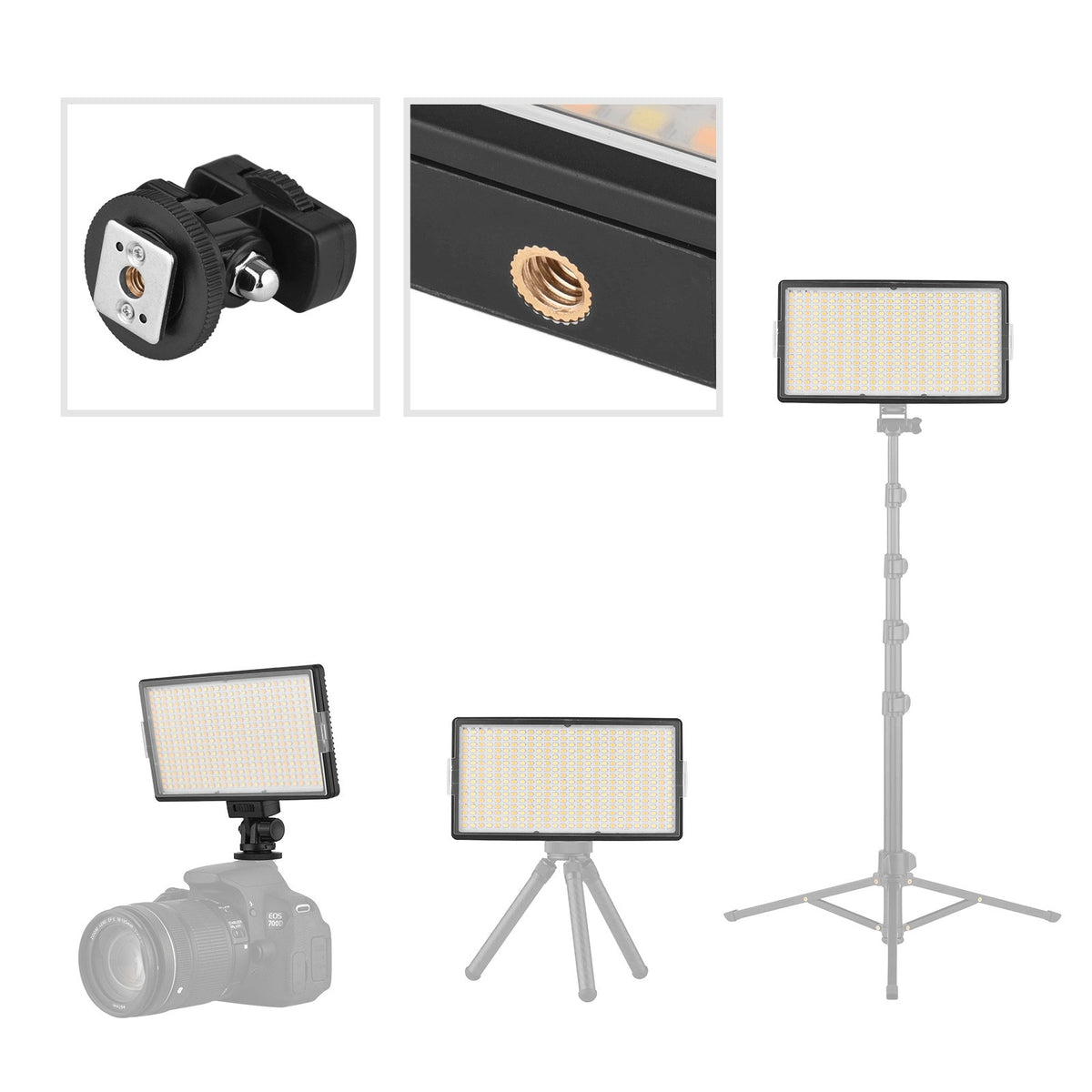 LED-416 Bi-Color Mini LED Video Light Panel