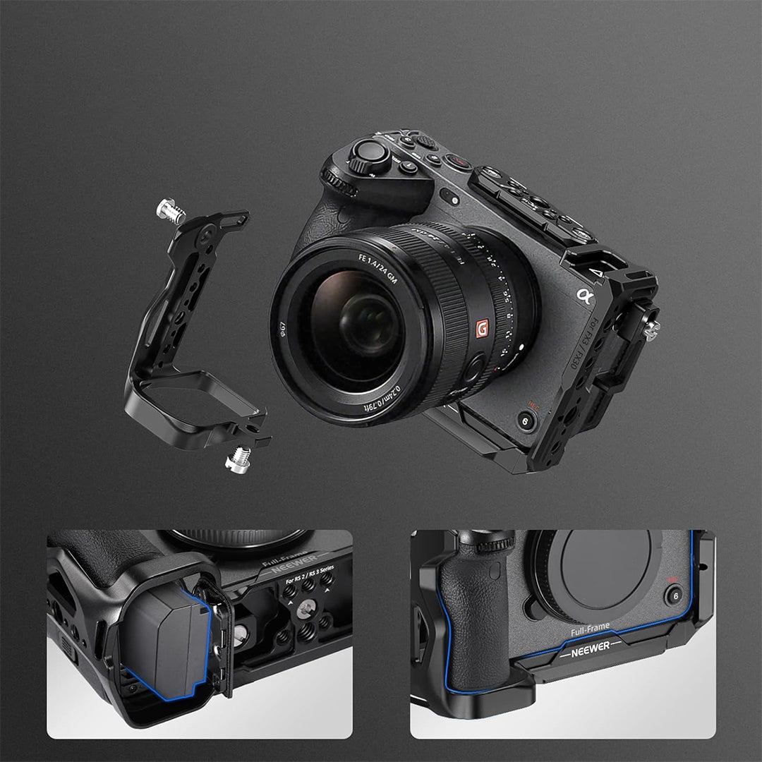 Neewer Sony FX3 / FX30 üçün kamera qəfəsi (HDMI tutacaq ilə birlikdə)
