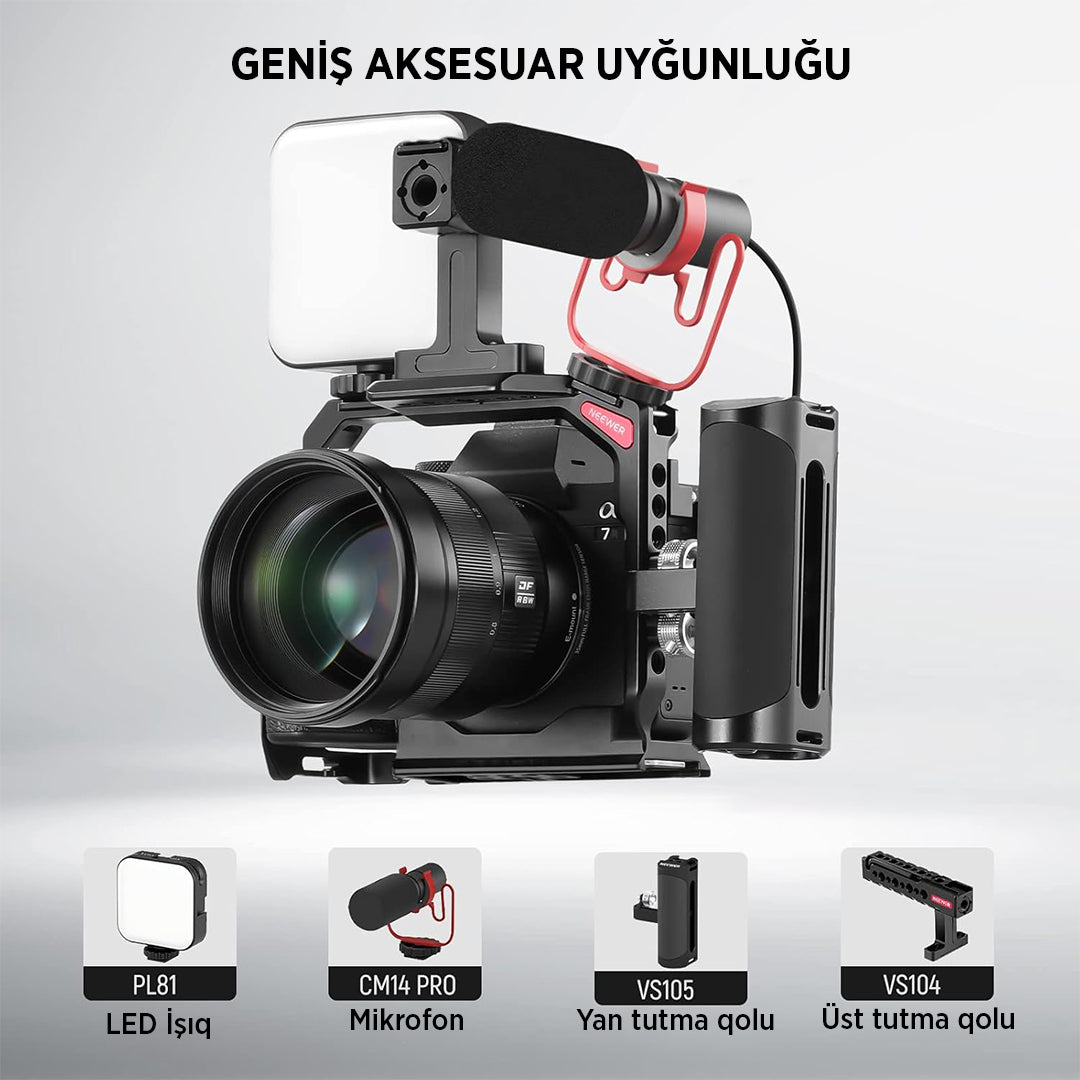 Neewer Sony A7RV / A7IV / A7RIV / A7SIII / A1 kamera qəfəsi