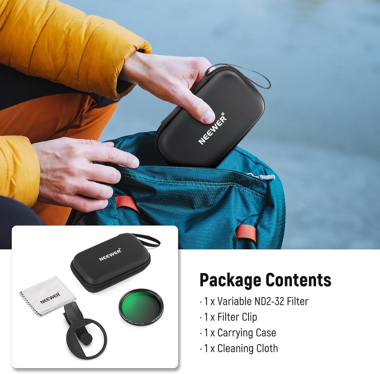 Iphone üçün NEEWER ND2-32 filter