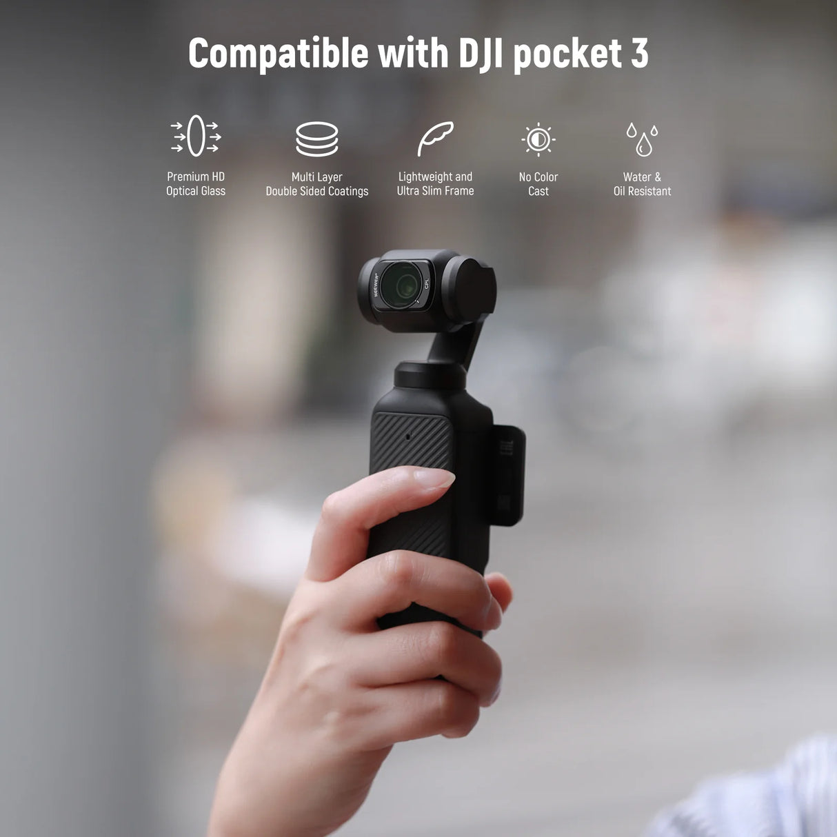 Dji Osmo pocket 3, 4 üçün NEEWER CPL & ND filter dəsti