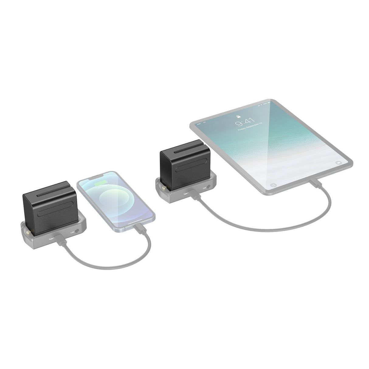 Smallrig NP-F970 комплект батарей и адаптера