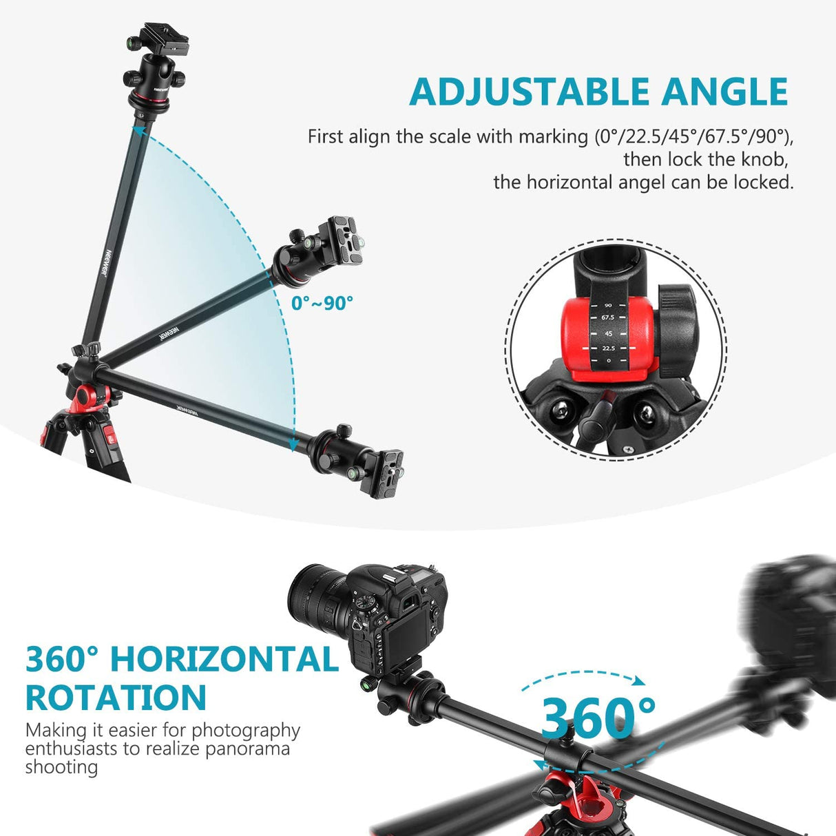 Neewer NT72 Pro ştativ + Monopod