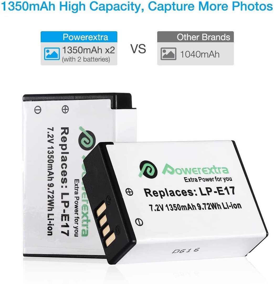 Powerextra LP-E17 batareya və adapter dəsti