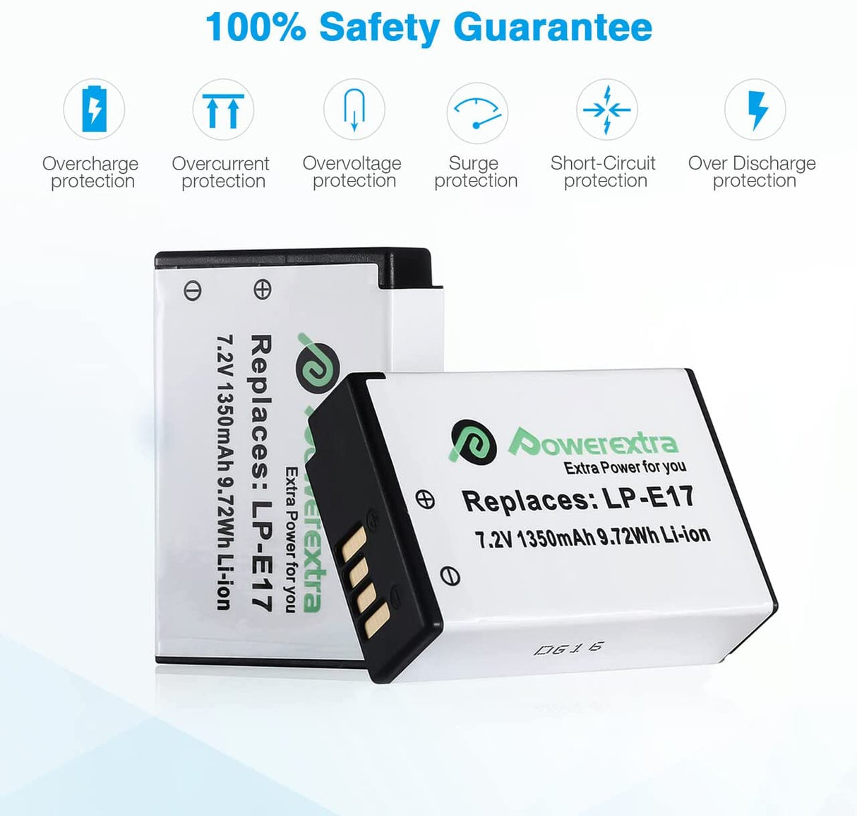 Powerextra LP-E17 batareya və adapter dəsti