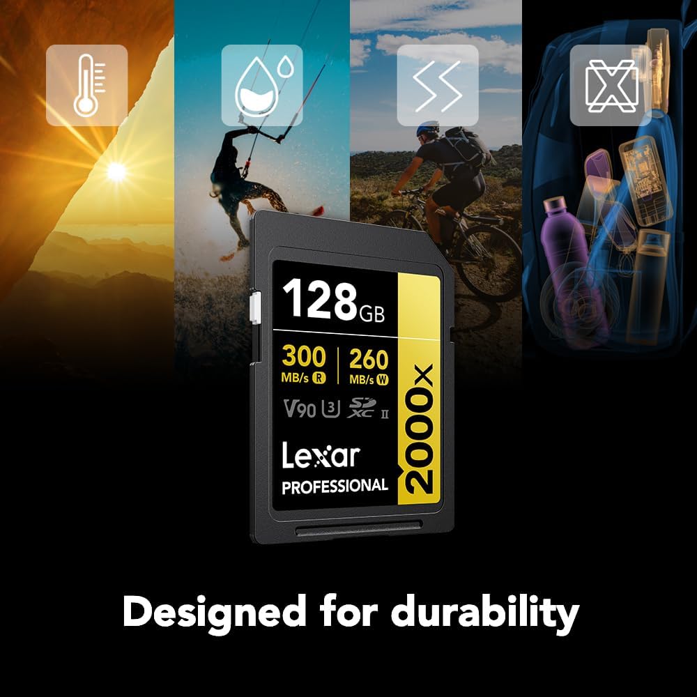 Lexar Professional SDXC 300mb/s 2000X UHS-II U3 V90