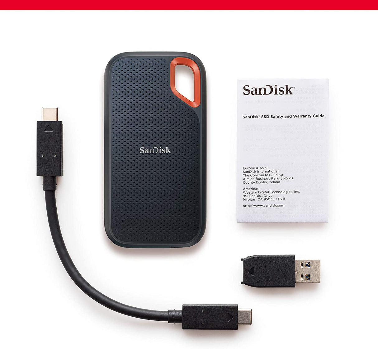 Sandisk Extreme SSD (Gen 2) USB C 3.2, 1050MB/S
