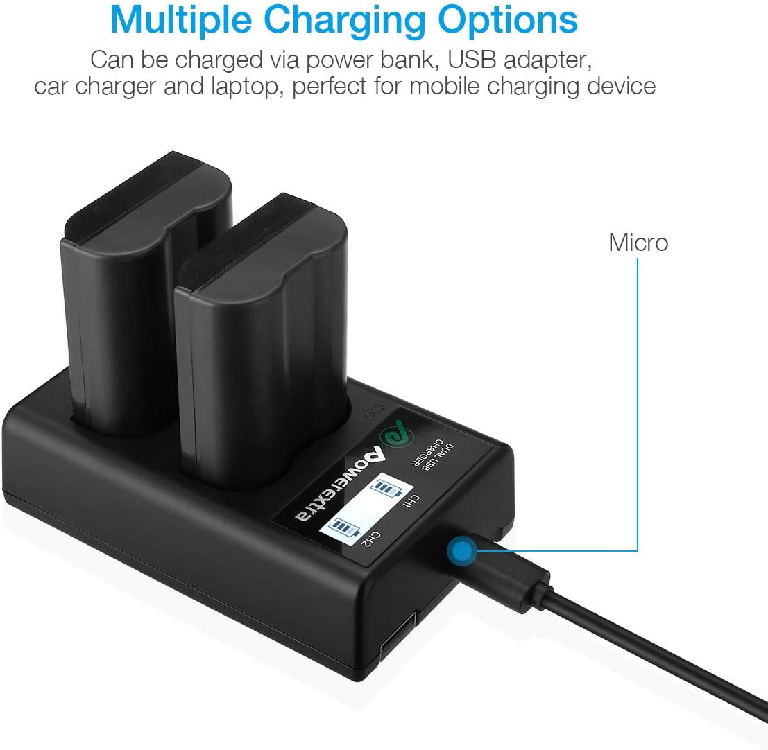 Powerextra EN-EL15 dual charger