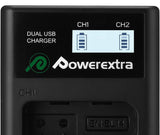 Powerextra EN-EL14 dual charger