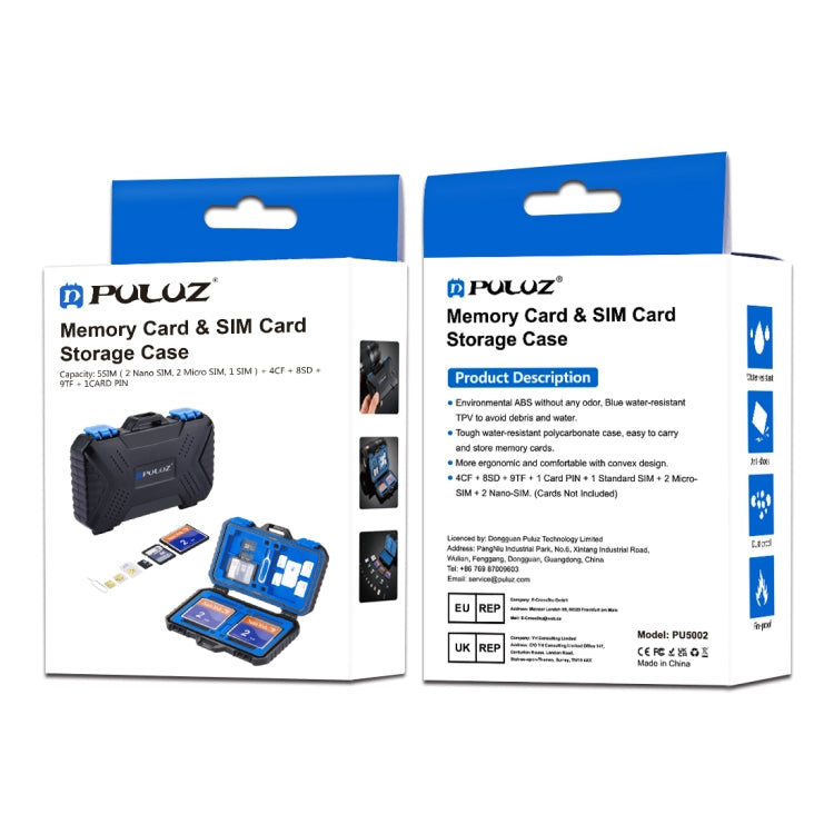 Puluz PU5002 hard plastic memory card case