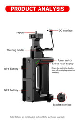 Handle bracket NP-F to DC