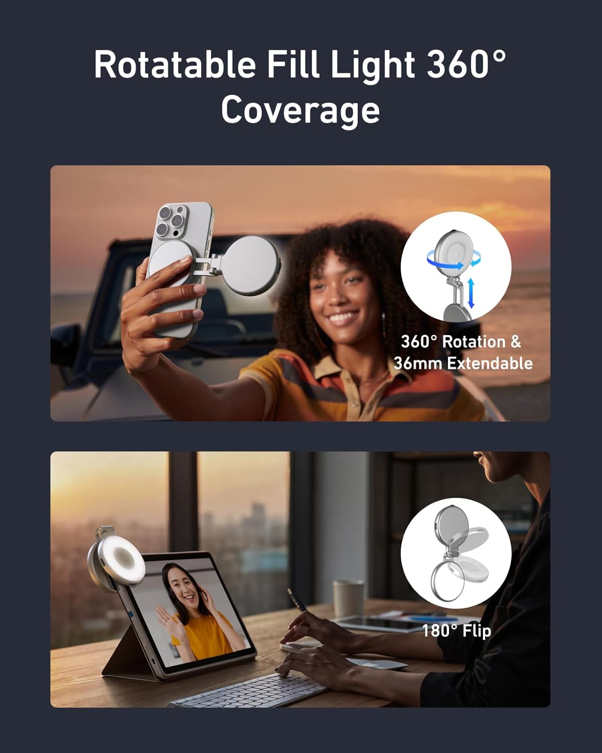 Telesin C03 Kompakt Maqnitli Led işıq