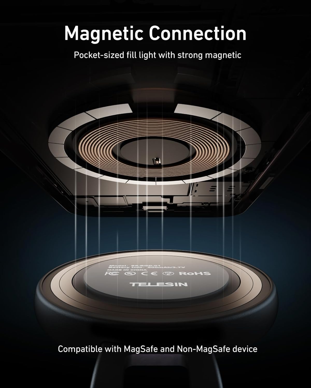 Telesin C03 Kompakt Maqnitli Led işıq