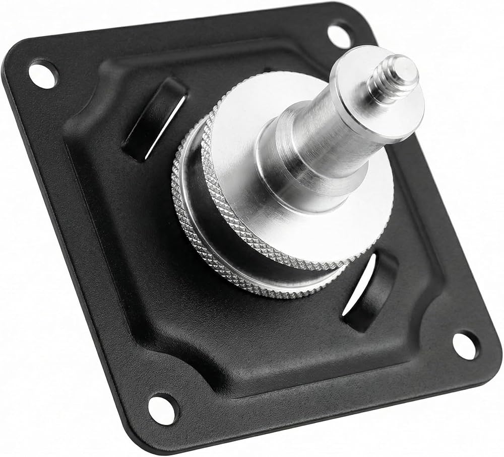 Wall light mount bracket with 1/4 inch screw