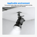 Wall light mount bracket with 1/4 inch screw