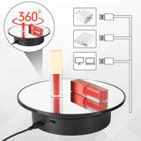 Mirror Motorized Rotating Turntable, 20 cm