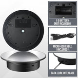 Mirror Motorized Rotating Turntable, 20 cm