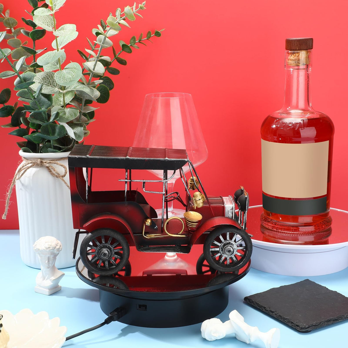 Mirror Motorized Rotating Turntable, 20 cm