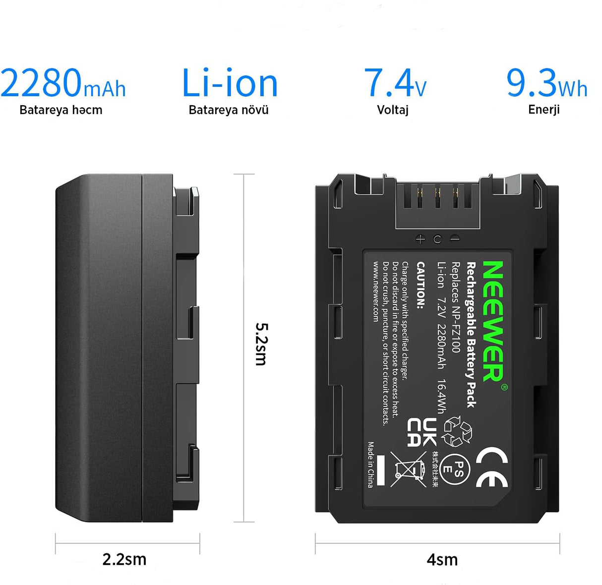 Neewer NP-FZ100 Battery