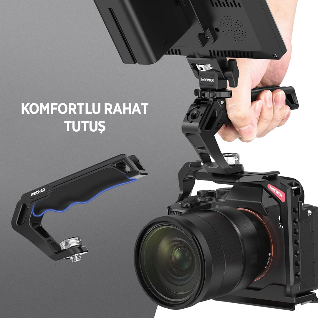 NEEWER CA007 Camera Top Handle with 3/8" ARRI Locating Pins