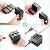 NEEWER NP-F970 ikili batareya və adapter dəsti