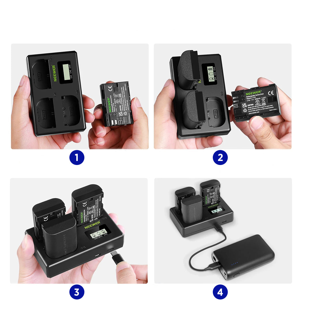 Neewer LP-E6 Battery and charger set