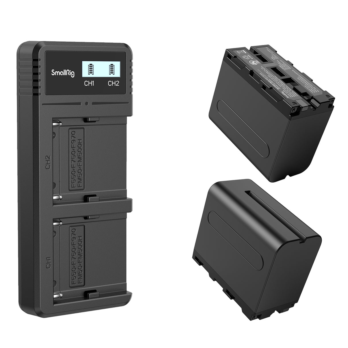Smallrig NP-F970 комплект батарей и адаптера