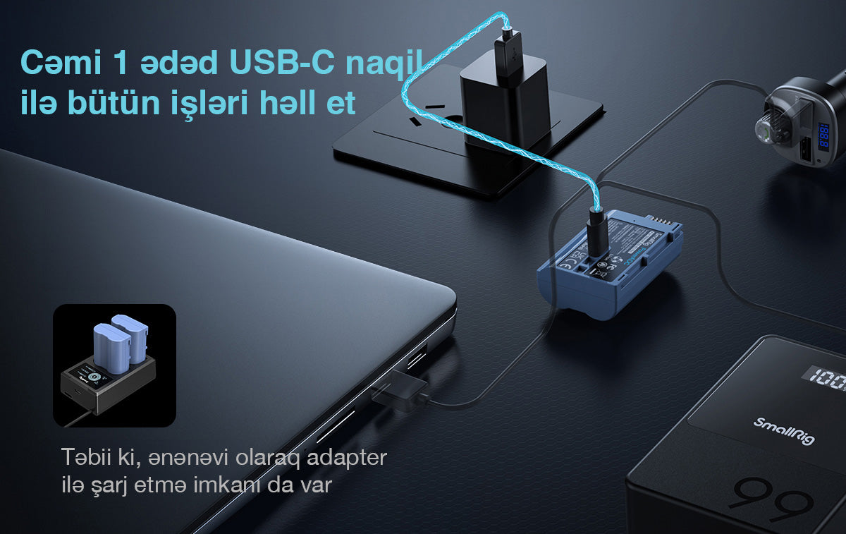 Smallrig NP-F970 USB-C batareya