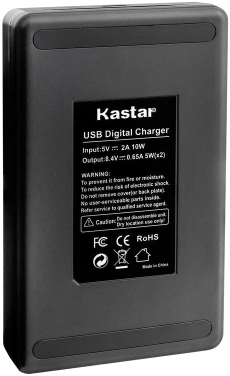 Kastar LP-E6 dual charger