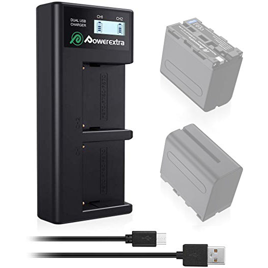 Powerextra NP-F dual charger